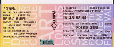 Scan place de concert : The Dead Weather l (Paris 9e)
